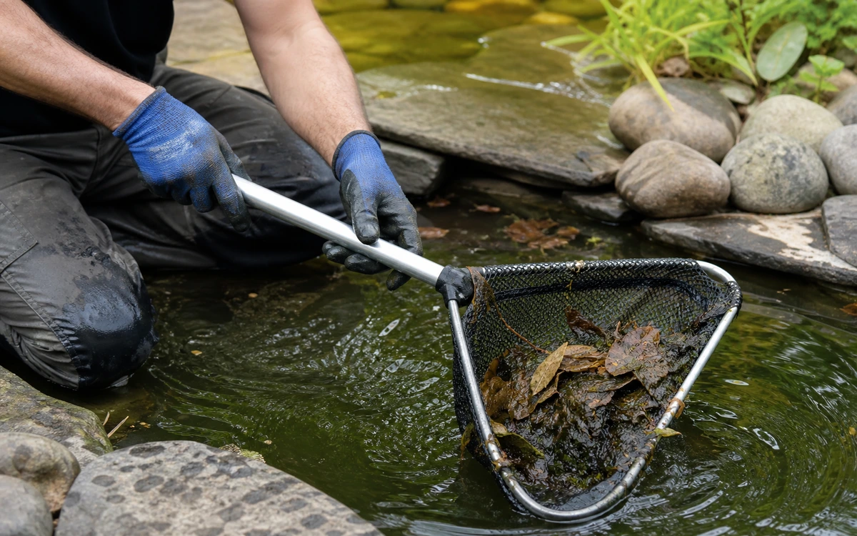 Pond cleaning contractor